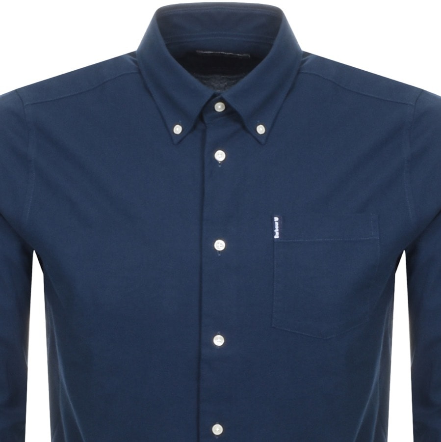 Alternative Image for ProductBarbour Long Sleeved Oxford 1 Shirt Navy2